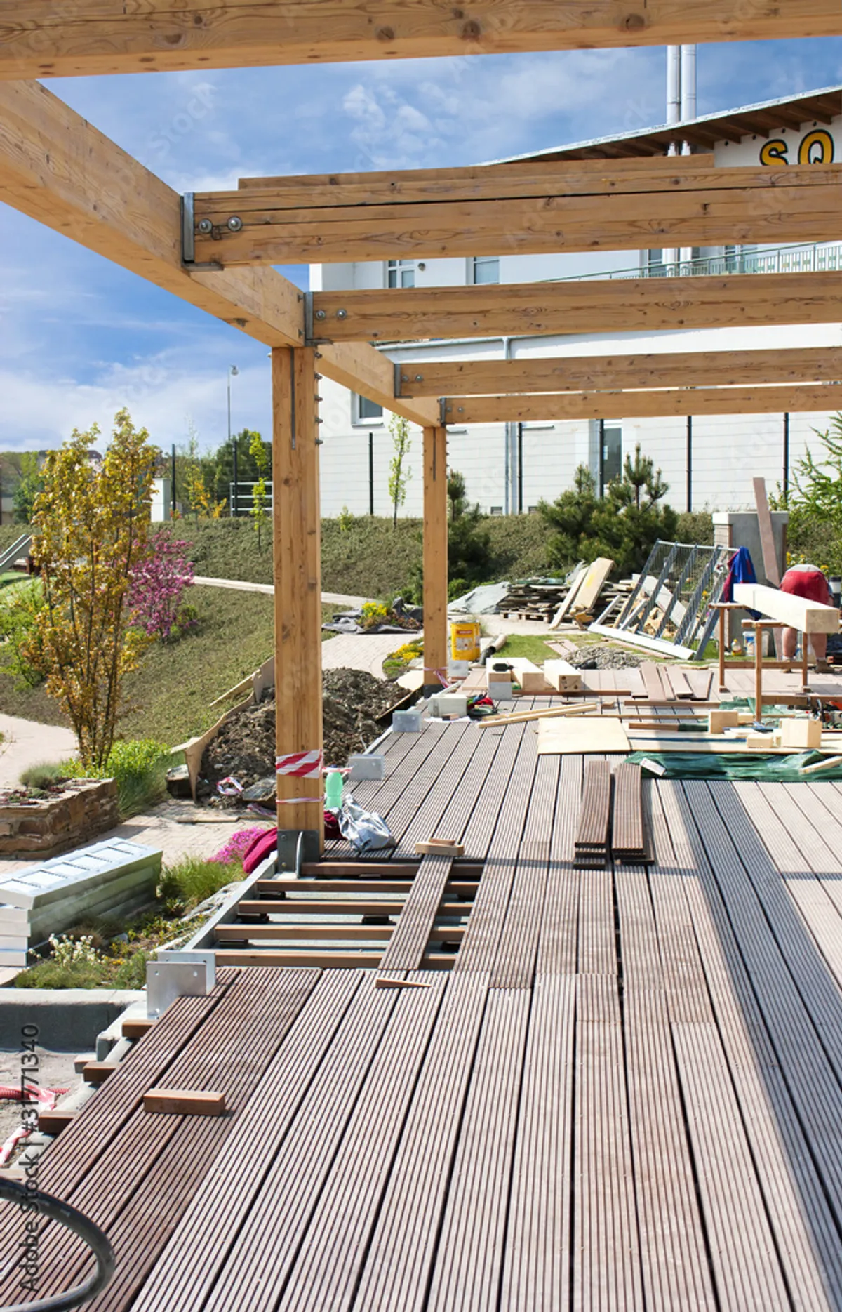 Création d'une terrasse